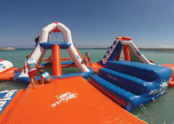 Durable Airtight Inflatable Floating Water Park , Inflatable Party Island