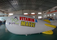 Custom Advertising Inflatable Red Airship Blimp Zeppelin With Full Printing