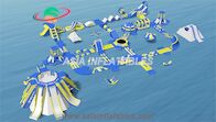 Floating Blue 50 x 40M Water Park Inflatable Water Island Park