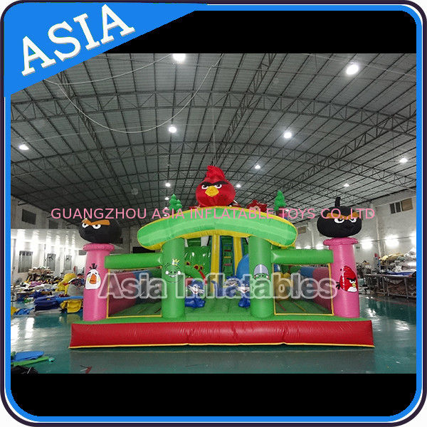 Inflatable Angry Bird Bouncer Slide Palyground / Inflatable Angry Bird Jumping Bouner Castle Combo