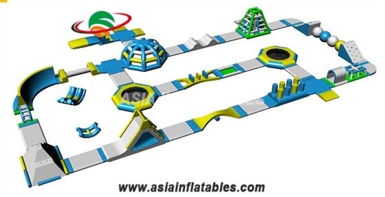 สนามเด็กเล่นเกาะน้ำทำให้พองสำหรับผู้ใหญ่สำหรับสวนหลังบ้าน