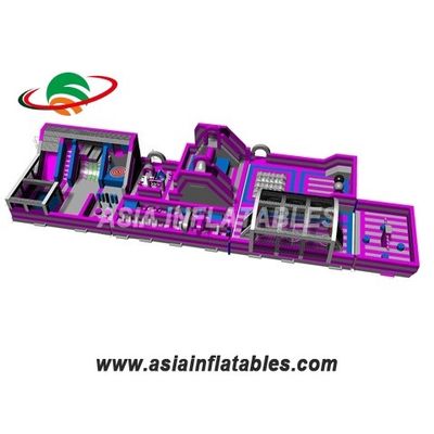 กำหนดเองสีชมพู 18 OZ Tarpaulin สวนสนุกทำให้พอง